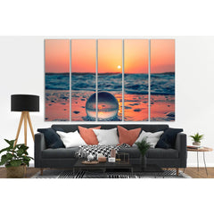 Glass Ball On Calm Ocean №SL265 Ready to Hang Canvas PrintCanvas art arrives ready to hang, with hanging accessories included and no additional framing required. Every canvas print is hand-crafted, made on-demand at our workshop and expertly stretched aro