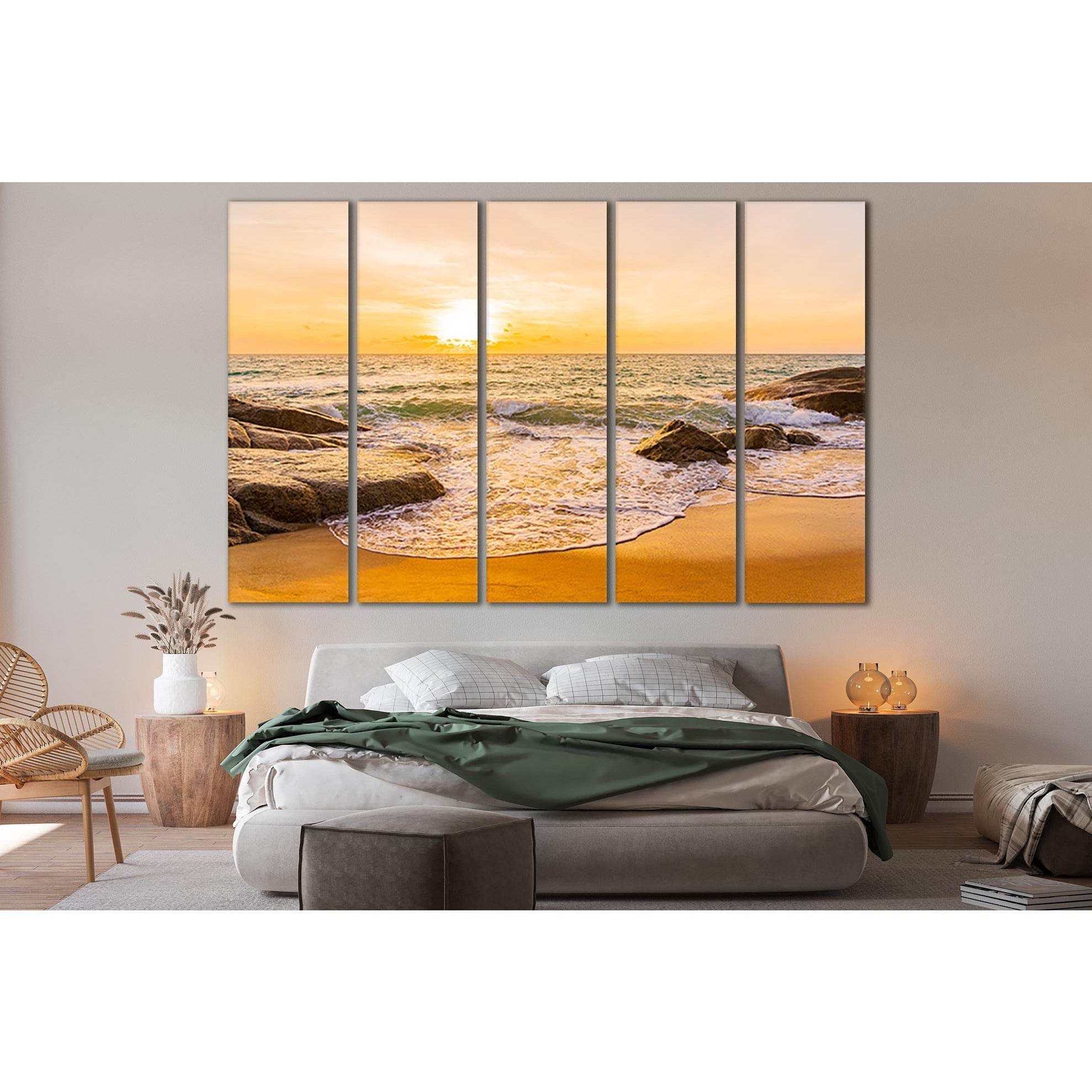 Beautiful Tropical Beach And Ocean №SL156 Ready to Hang Canvas PrintCanvas art arrives ready to hang, with hanging accessories included and no additional framing required. Every canvas print is hand-crafted, made on-demand at our workshop and expertly str