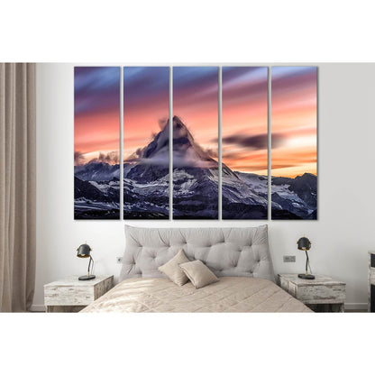 Cloud And Mountain Snowcapped №SL1587 Ready to Hang Canvas PrintCanvas art arrives ready to hang, with hanging accessories included and no additional framing required. Every canvas print is hand-crafted, made on-demand at our workshop and expertly stretch