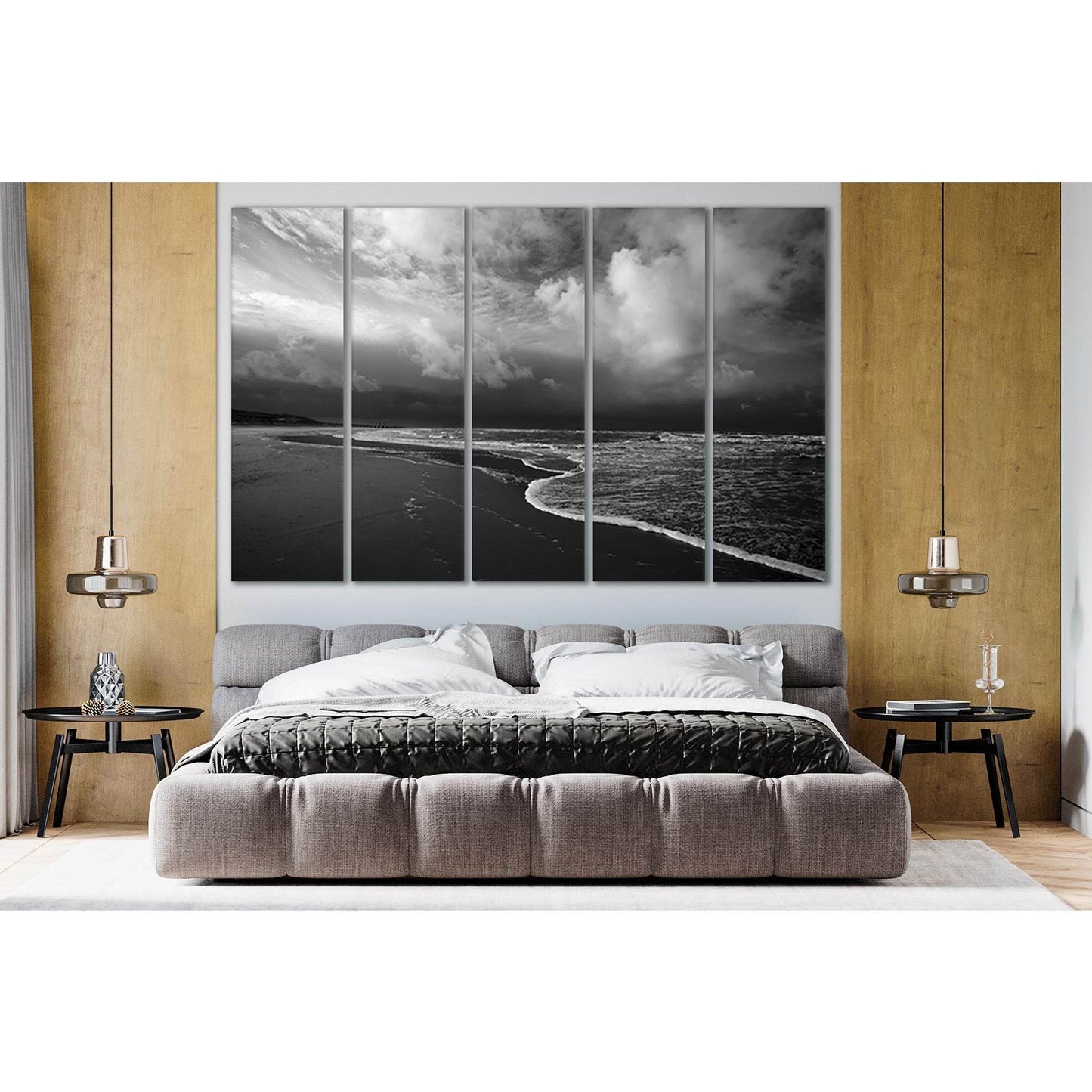 Sea Beach Black And White №SL103 Ready to Hang Canvas PrintCanvas art arrives ready to hang, with hanging accessories included and no additional framing required. Every canvas print is hand-crafted, made on-demand at our workshop and expertly stretched ar