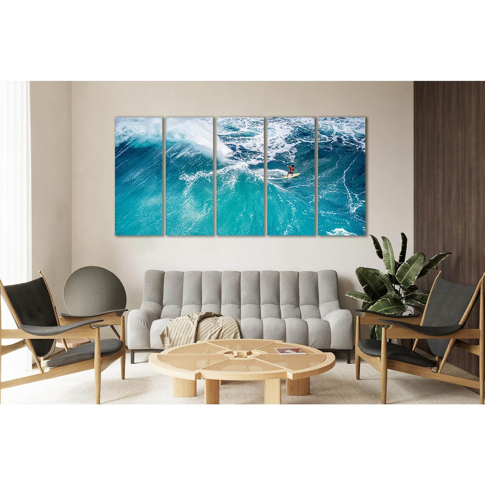 Surfer Riding A Fantastic Wave №SL47 Ready to Hang Canvas PrintCanvas art arrives ready to hang, with hanging accessories included and no additional framing required. Every canvas print is hand-crafted, made on-demand at our workshop and expertly stretche