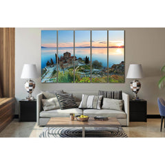 Church Near Lake Sunset №SL216 Ready to Hang Canvas PrintCanvas art arrives ready to hang, with hanging accessories included and no additional framing required. Every canvas print is hand-crafted, made on-demand at our workshop and expertly stretched arou