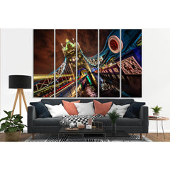 Tower Bridge In Night Lights №SL1126 Ready to Hang Canvas PrintCanvas art arrives ready to hang, with hanging accessories included and no additional framing required. Every canvas print is hand-crafted, made on-demand at our workshop and expertly stretche