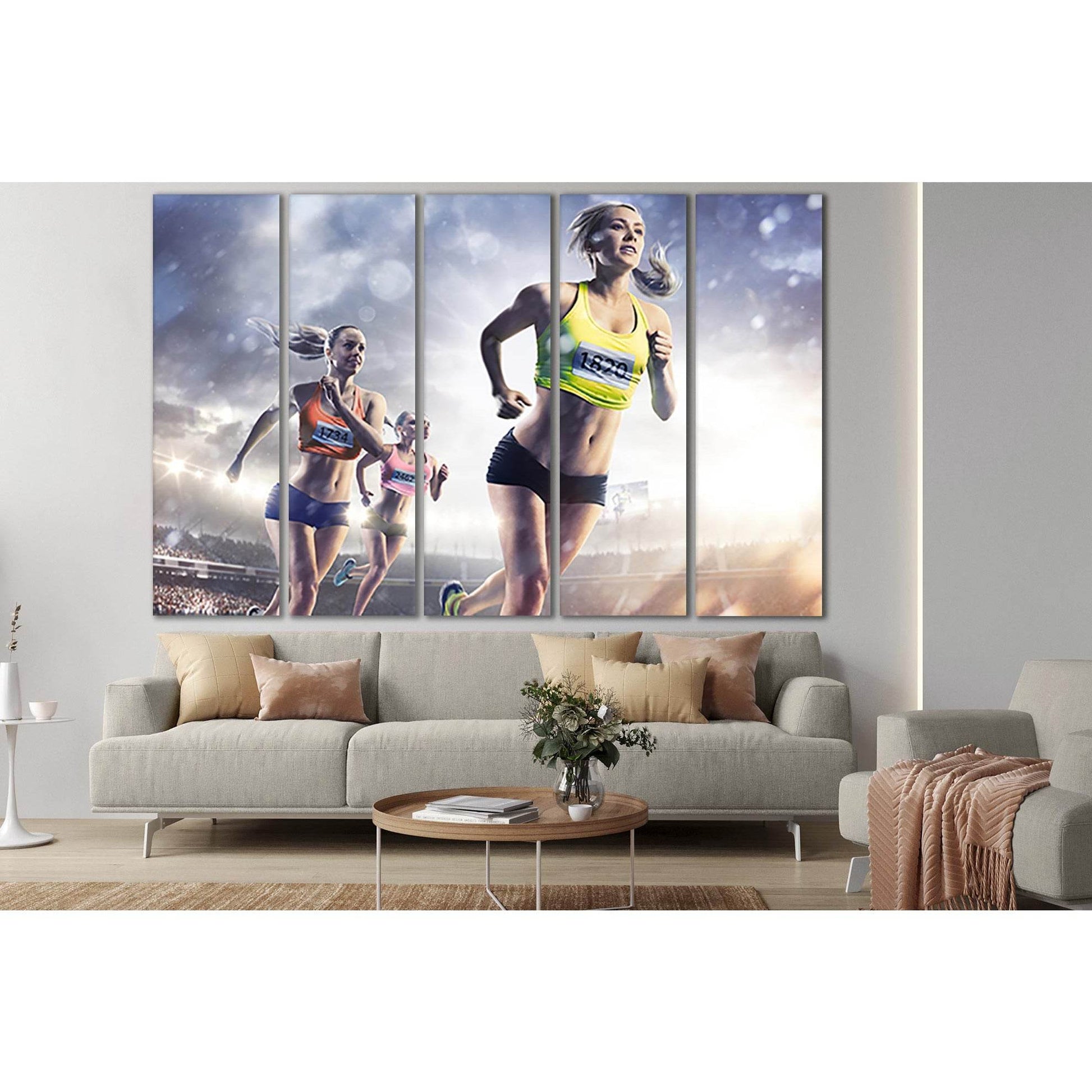 Womens Athletics Competition №SL898 Ready to Hang Canvas PrintCanvas art arrives ready to hang, with hanging accessories included and no additional framing required. Every canvas print is hand-crafted, made on-demand at our workshop and expertly stretched