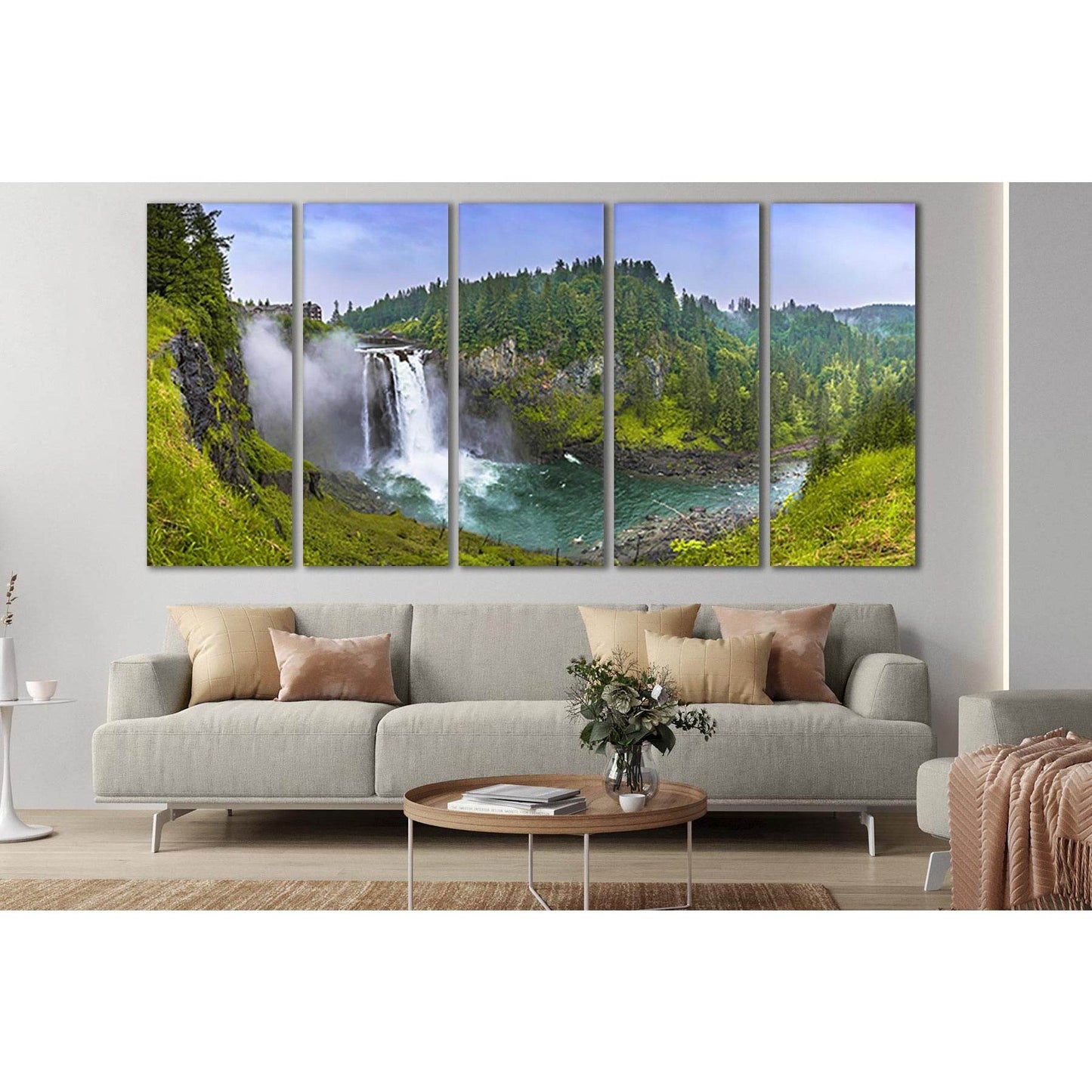 Waterfalls Seattle №SL451 Ready to Hang Canvas PrintCanvas art arrives ready to hang, with hanging accessories included and no additional framing required. Every canvas print is hand-crafted, made on-demand at our workshop and expertly stretched around 10