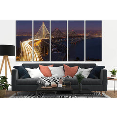 Bay Bridge №SL1111 Ready to Hang Canvas PrintCanvas art arrives ready to hang, with hanging accessories included and no additional framing required. Every canvas print is hand-crafted, made on-demand at our workshop and expertly stretched around 100% Nort