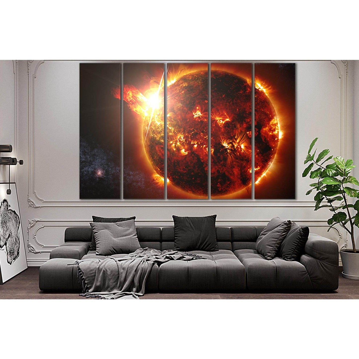 Sun In Space №SL389 Ready to Hang Canvas PrintCanvas art arrives ready to hang, with hanging accessories included and no additional framing required. Every canvas print is hand-crafted, made on-demand at our workshop and expertly stretched around 100% Nor