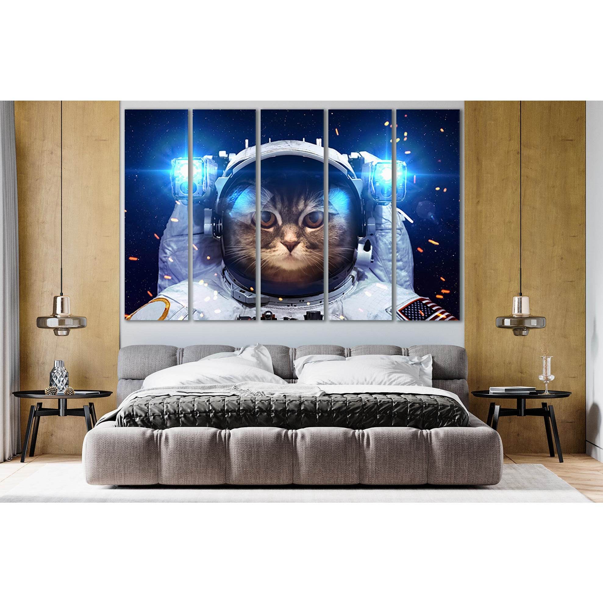 Cats Astronauts №SL392 Ready to Hang Canvas PrintCanvas art arrives ready to hang, with hanging accessories included and no additional framing required. Every canvas print is hand-crafted, made on-demand at our workshop and expertly stretched around 100%