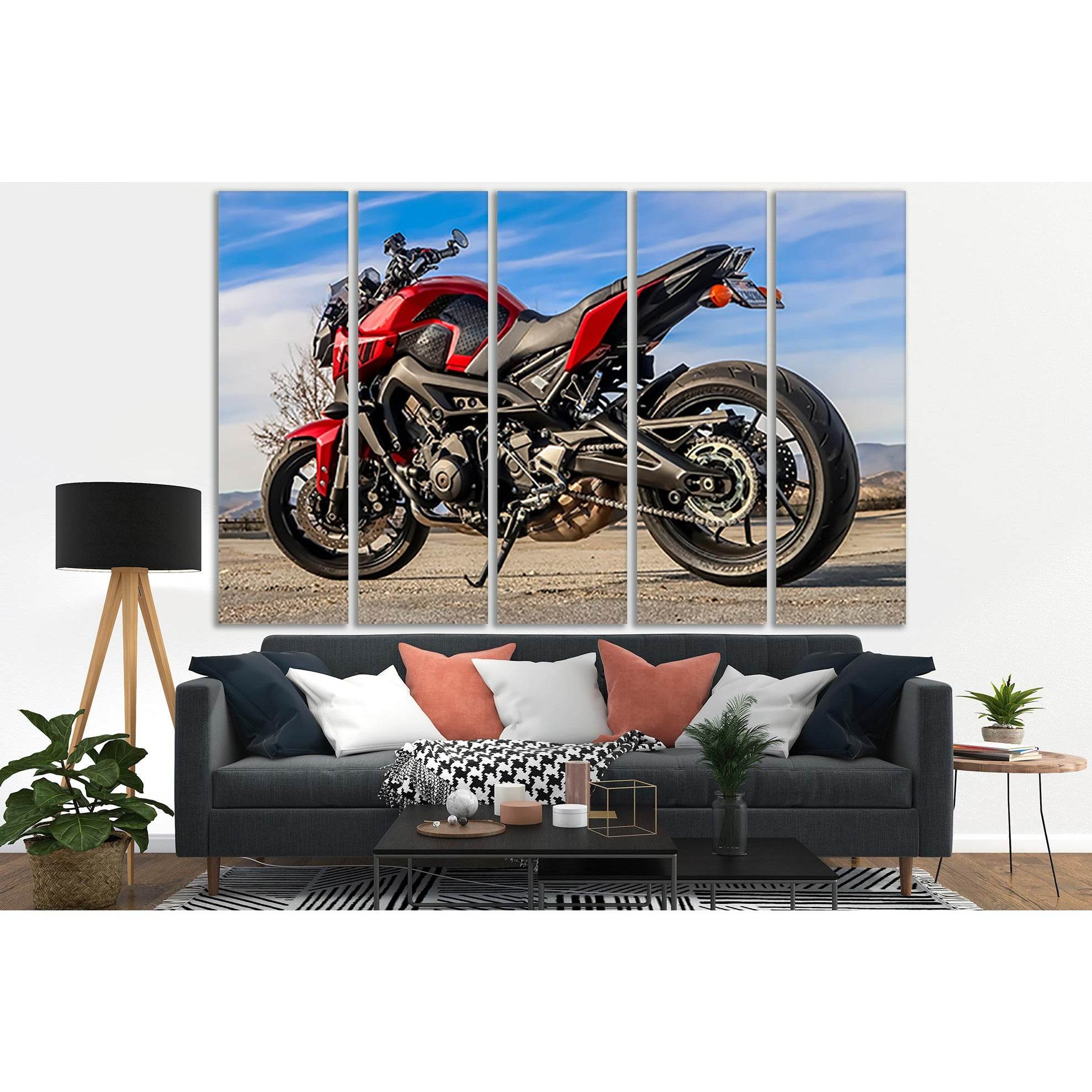 Red And Black Sports Motorcycle №SL778 Ready to Hang Canvas PrintCanvas art arrives ready to hang, with hanging accessories included and no additional framing required. Every canvas print is hand-crafted, made on-demand at our workshop and expertly stretc