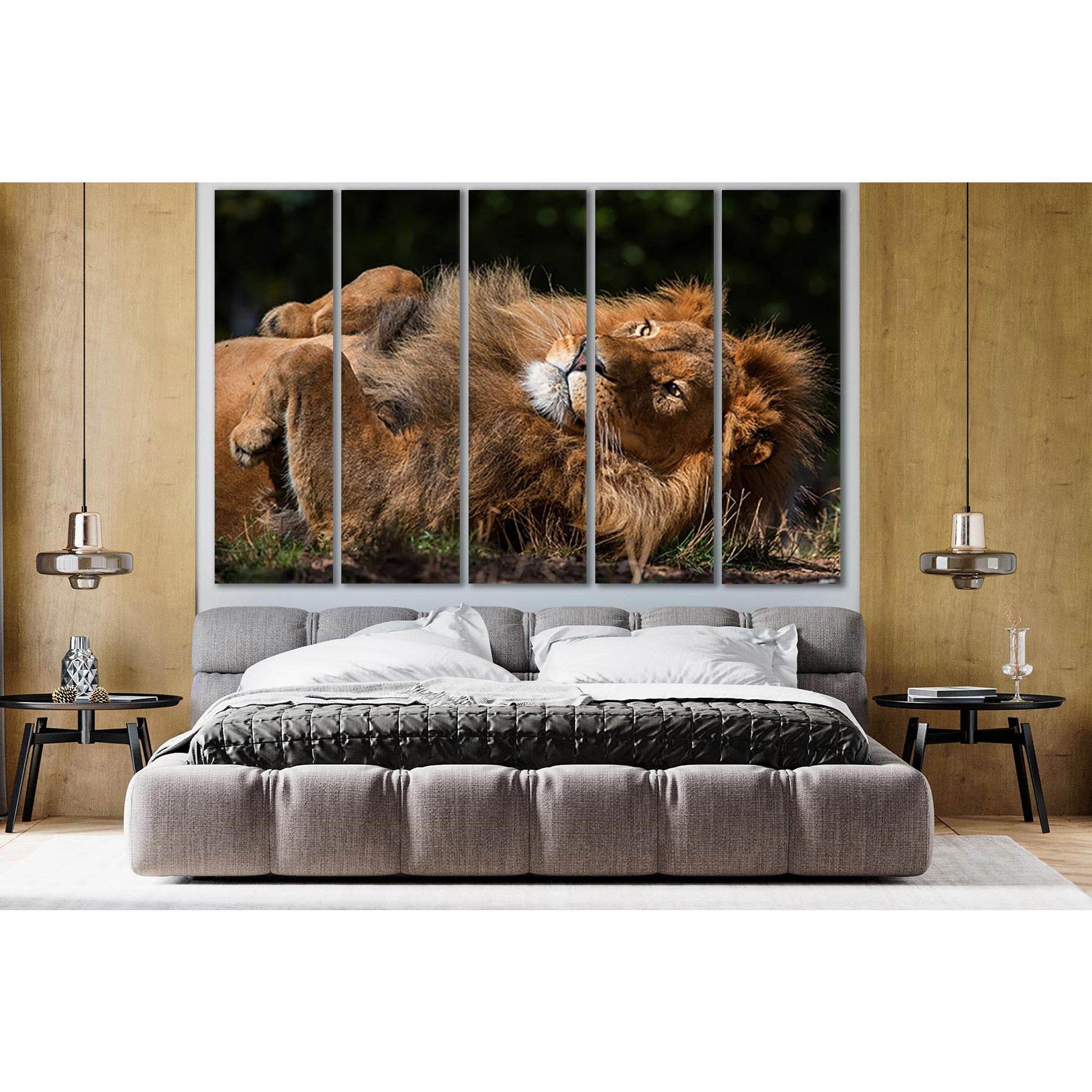 Lion Lying On His Back №SL1036 Ready to Hang Canvas PrintCanvas art arrives ready to hang, with hanging accessories included and no additional framing required. Every canvas print is hand-crafted, made on-demand at our workshop and expertly stretched arou