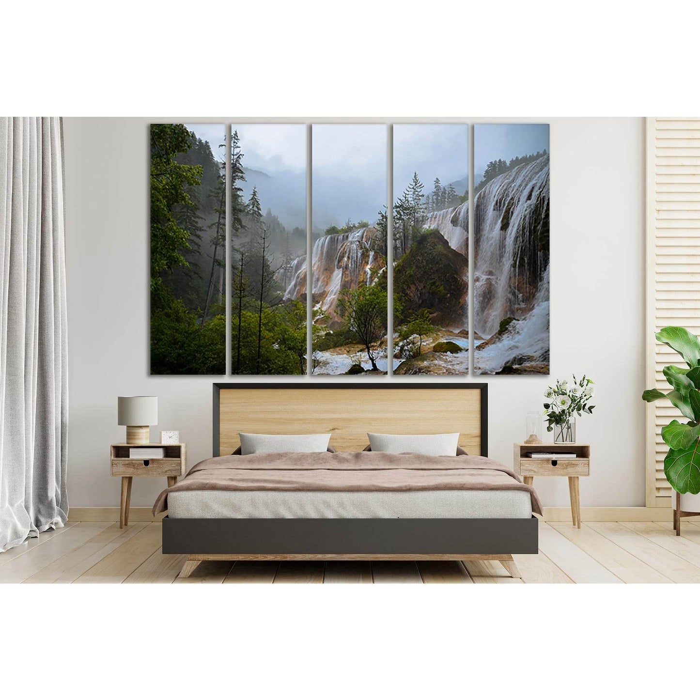 Waterfalls In Forest №SL457 Ready to Hang Canvas PrintCanvas art arrives ready to hang, with hanging accessories included and no additional framing required. Every canvas print is hand-crafted, made on-demand at our workshop and expertly stretched around