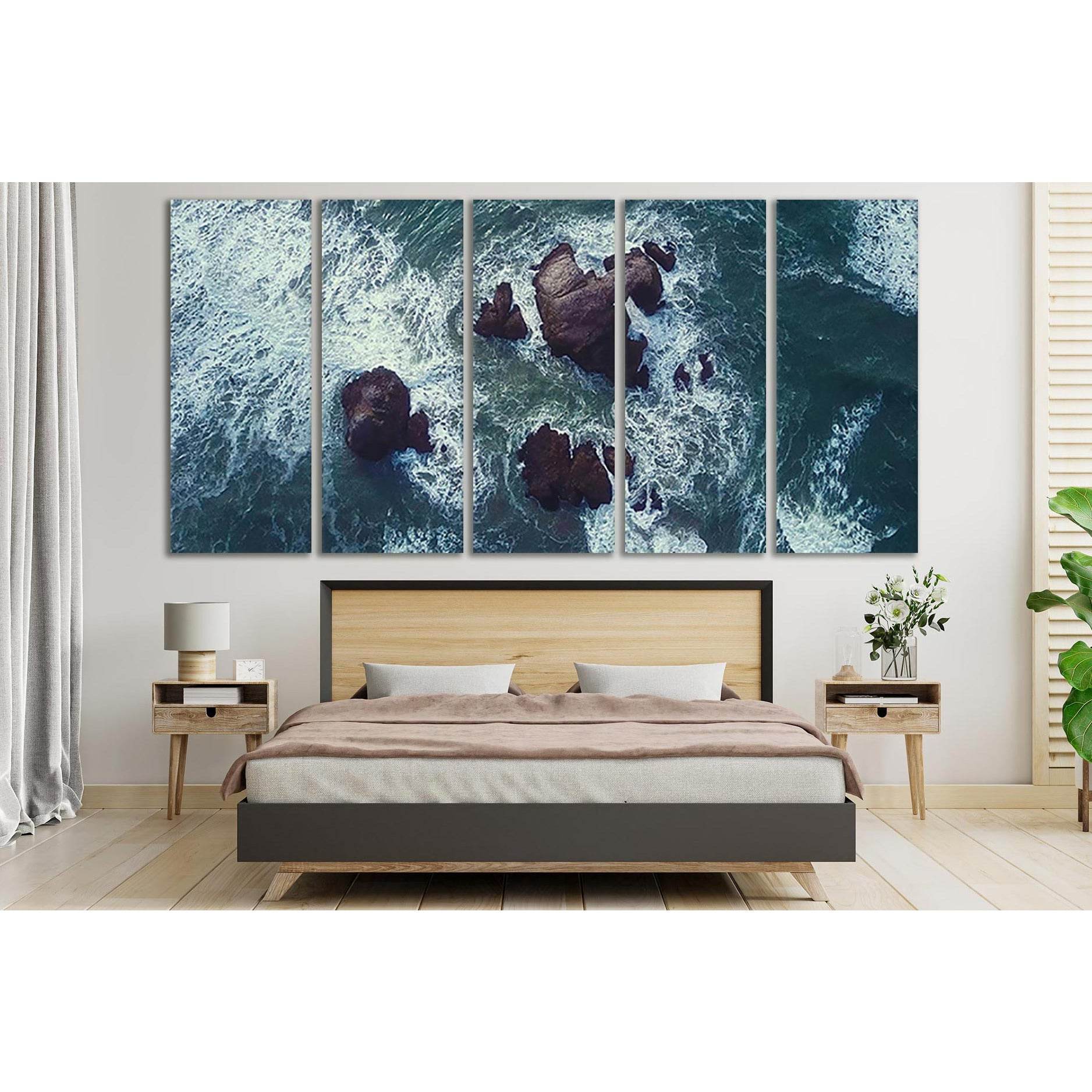 Sea Water And Rock №SL172 Ready to Hang Canvas PrintCanvas art arrives ready to hang, with hanging accessories included and no additional framing required. Every canvas print is hand-crafted, made on-demand at our workshop and expertly stretched around 10