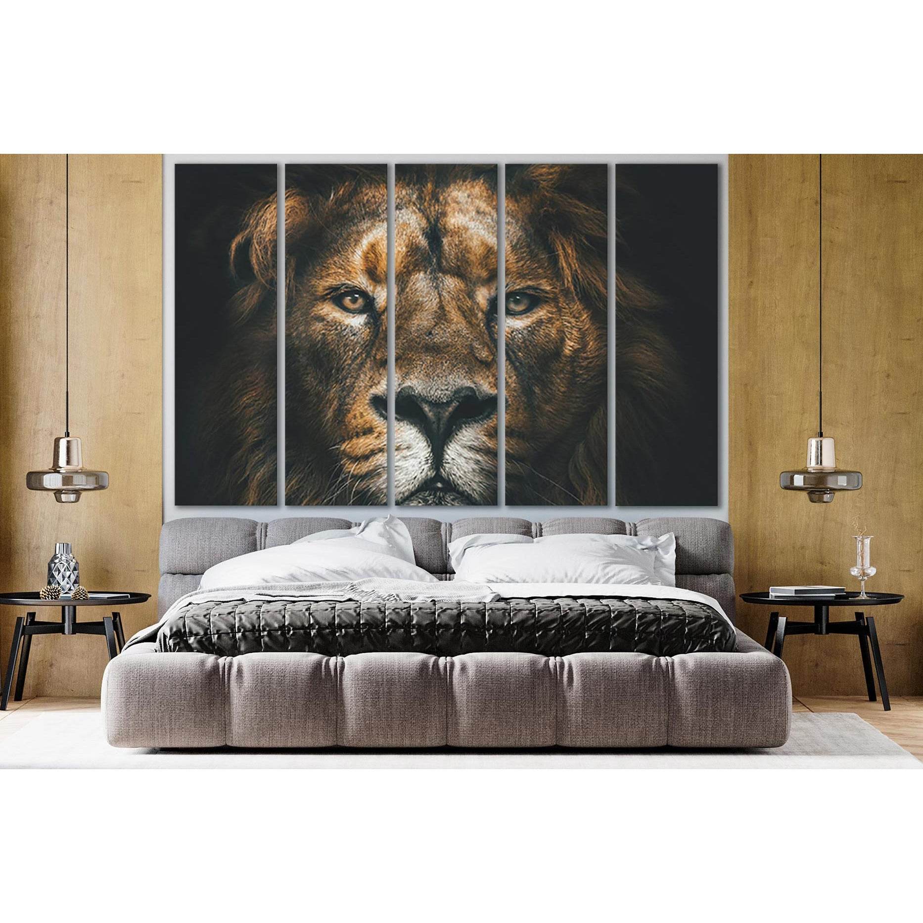 Lion Muzzle Close Up №SL1554 Ready to Hang Canvas PrintCanvas art arrives ready to hang, with hanging accessories included and no additional framing required. Every canvas print is hand-crafted, made on-demand at our workshop and expertly stretched around