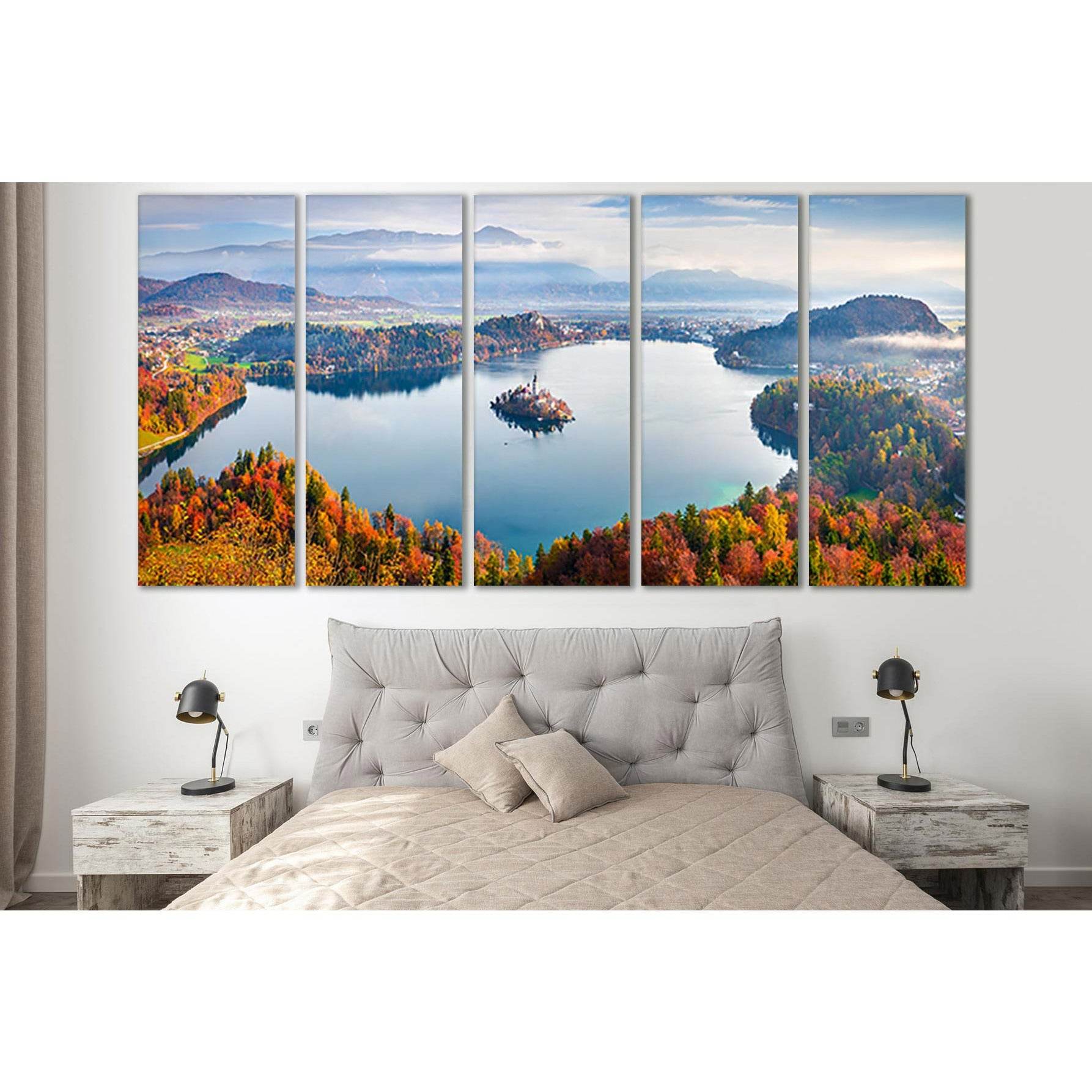 Sunny Autumn Landscape In Julian Alps №SL650 Ready to Hang Canvas PrintCanvas art arrives ready to hang, with hanging accessories included and no additional framing required. Every canvas print is hand-crafted, made on-demand at our workshop and expertly