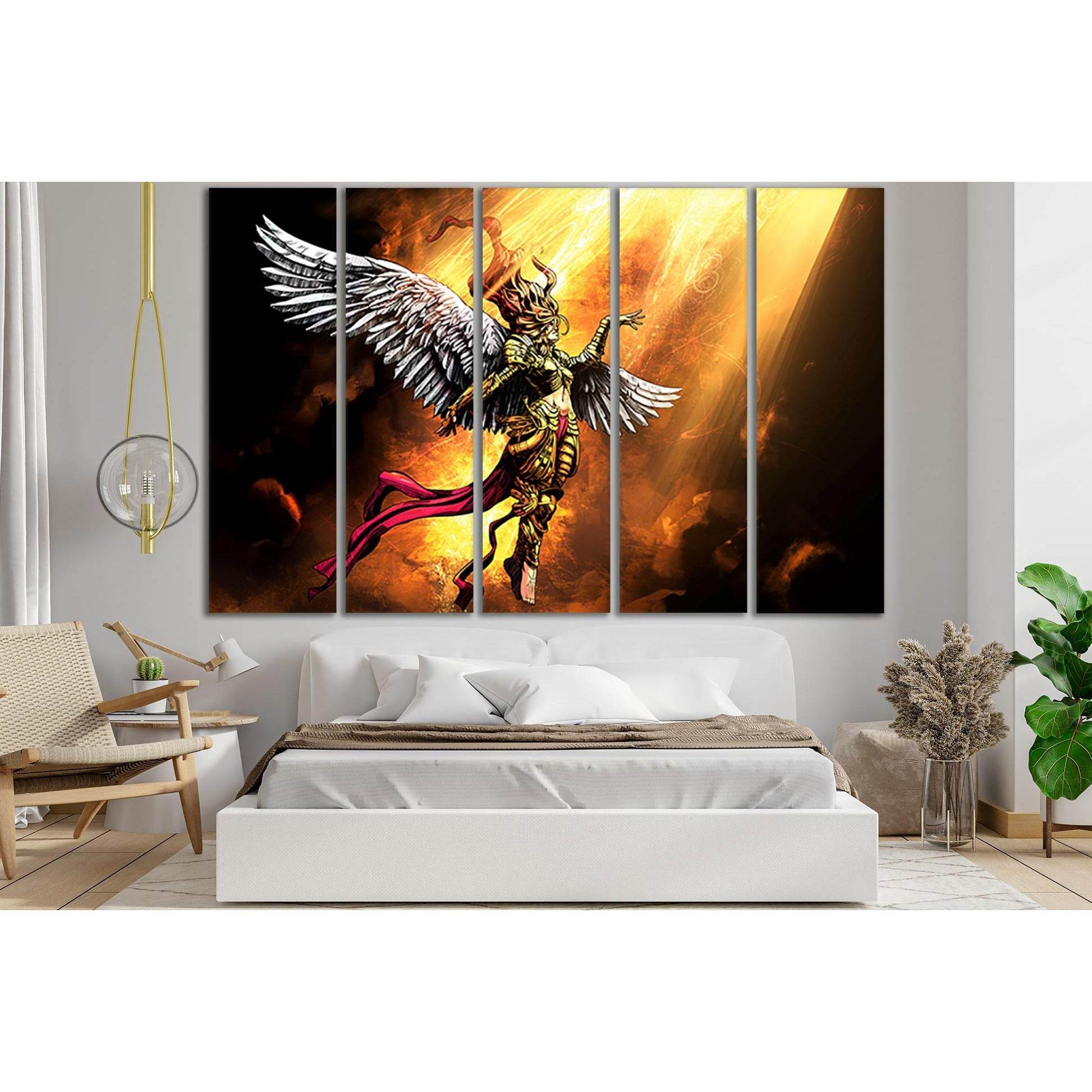 Angel Woman In The Light №SL1214 Ready to Hang Canvas PrintCanvas art arrives ready to hang, with hanging accessories included and no additional framing required. Every canvas print is hand-crafted, made on-demand at our workshop and expertly stretched ar