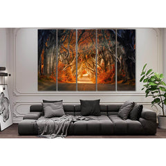Road In Autumn Trees №SL644 Ready to Hang Canvas PrintCanvas art arrives ready to hang, with hanging accessories included and no additional framing required. Every canvas print is hand-crafted, made on-demand at our workshop and expertly stretched around