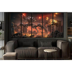 Battle Robot War №SL1298 Ready to Hang Canvas PrintCanvas art arrives ready to hang, with hanging accessories included and no additional framing required. Every canvas print is hand-crafted, made on-demand at our workshop and expertly stretched around 100