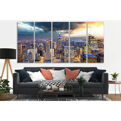 New York City Megapolis Skyline №SL318 Ready to Hang Canvas PrintCanvas art arrives ready to hang, with hanging accessories included and no additional framing required. Every canvas print is hand-crafted, made on-demand at our workshop and expertly stretc