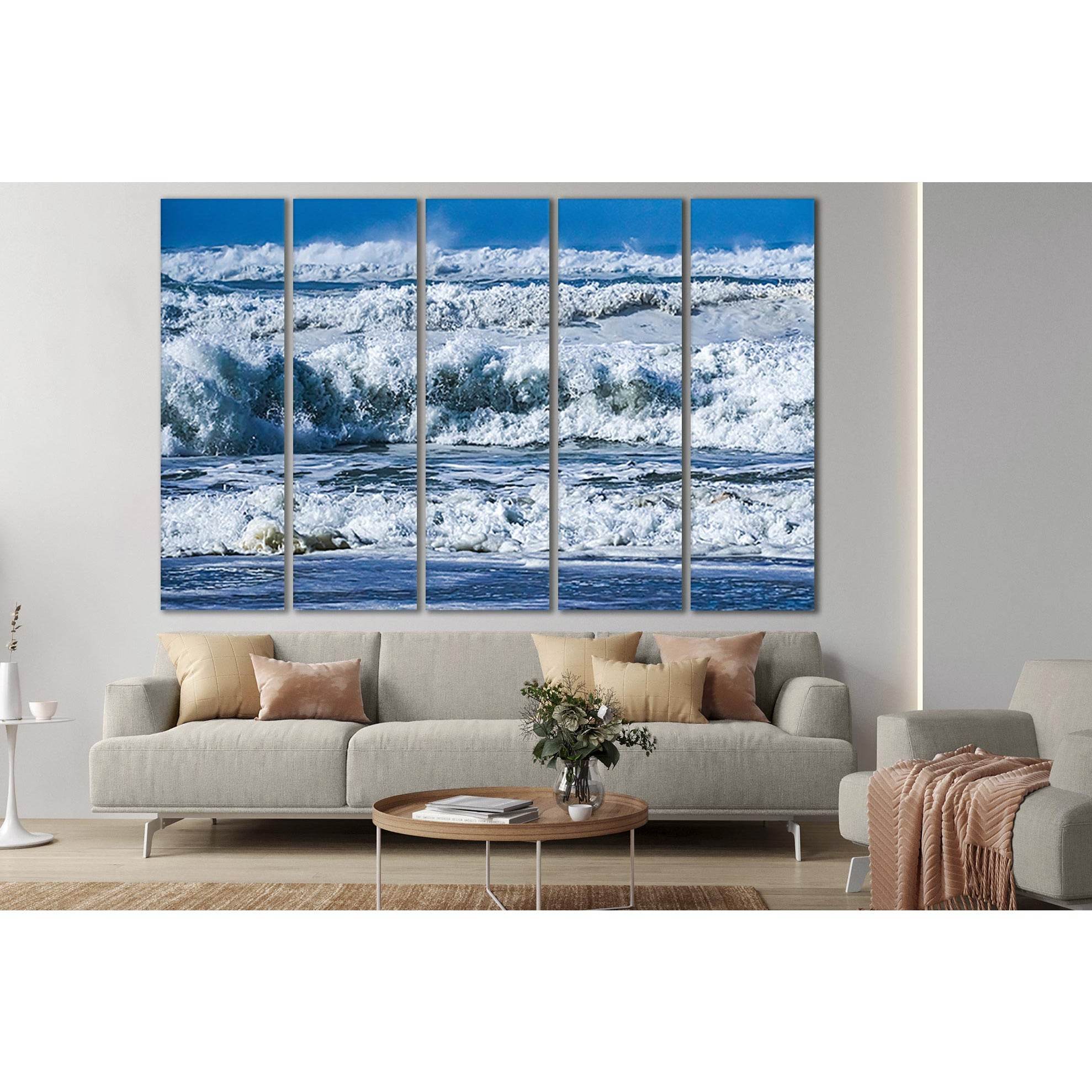 Raging Ocean Waves №SL184 Ready to Hang Canvas PrintCanvas art arrives ready to hang, with hanging accessories included and no additional framing required. Every canvas print is hand-crafted, made on-demand at our workshop and expertly stretched around 10