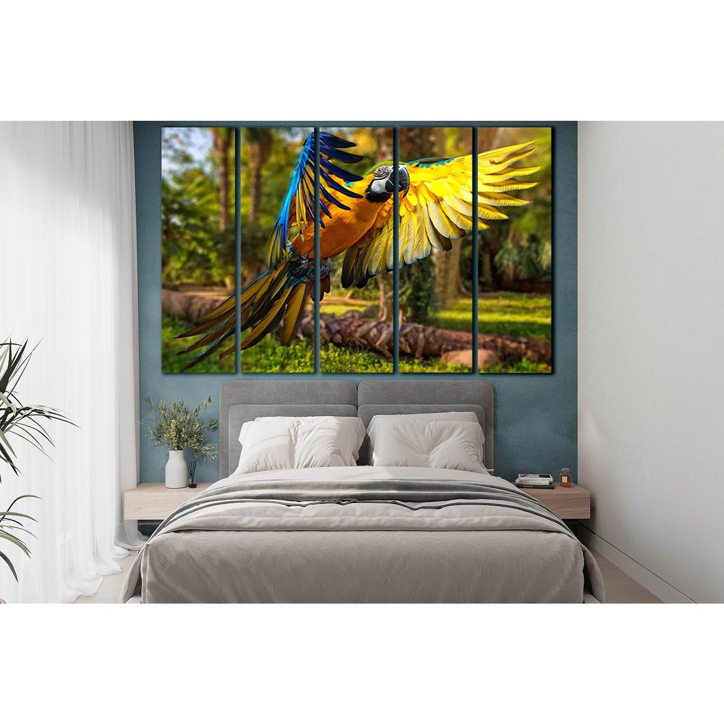 Flying Parrot Macaw Close Up №SL1501 Ready to Hang Canvas PrintCanvas art arrives ready to hang, with hanging accessories included and no additional framing required. Every canvas print is hand-crafted, made on-demand at our workshop and expertly stretche