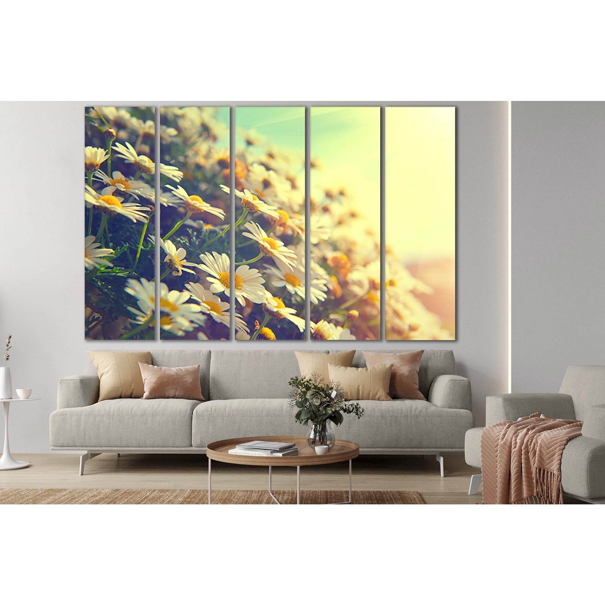 Spring Daisy Flowers №SL704 Ready to Hang Canvas PrintCanvas art arrives ready to hang, with hanging accessories included and no additional framing required. Every canvas print is hand-crafted, made on-demand at our workshop and expertly stretched around