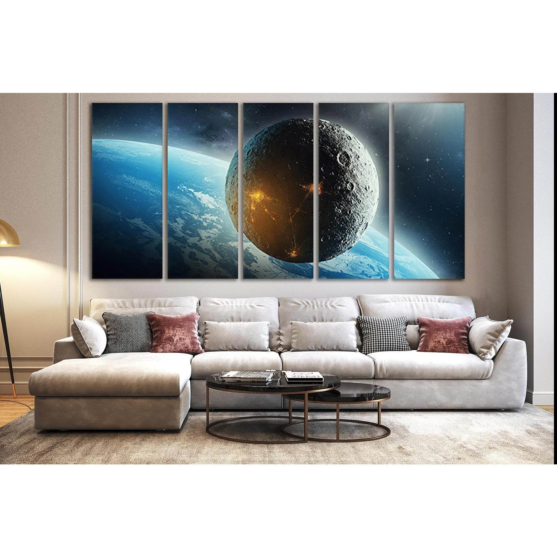 Moon Colonization Futuristic Space №SL407 Ready to Hang Canvas PrintCanvas art arrives ready to hang, with hanging accessories included and no additional framing required. Every canvas print is hand-crafted, made on-demand at our workshop and expertly str