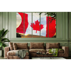 Canadian Flag Oil On Canvas №SL1157 Ready to Hang Canvas PrintCanvas art arrives ready to hang, with hanging accessories included and no additional framing required. Every canvas print is hand-crafted, made on-demand at our workshop and expertly stretched