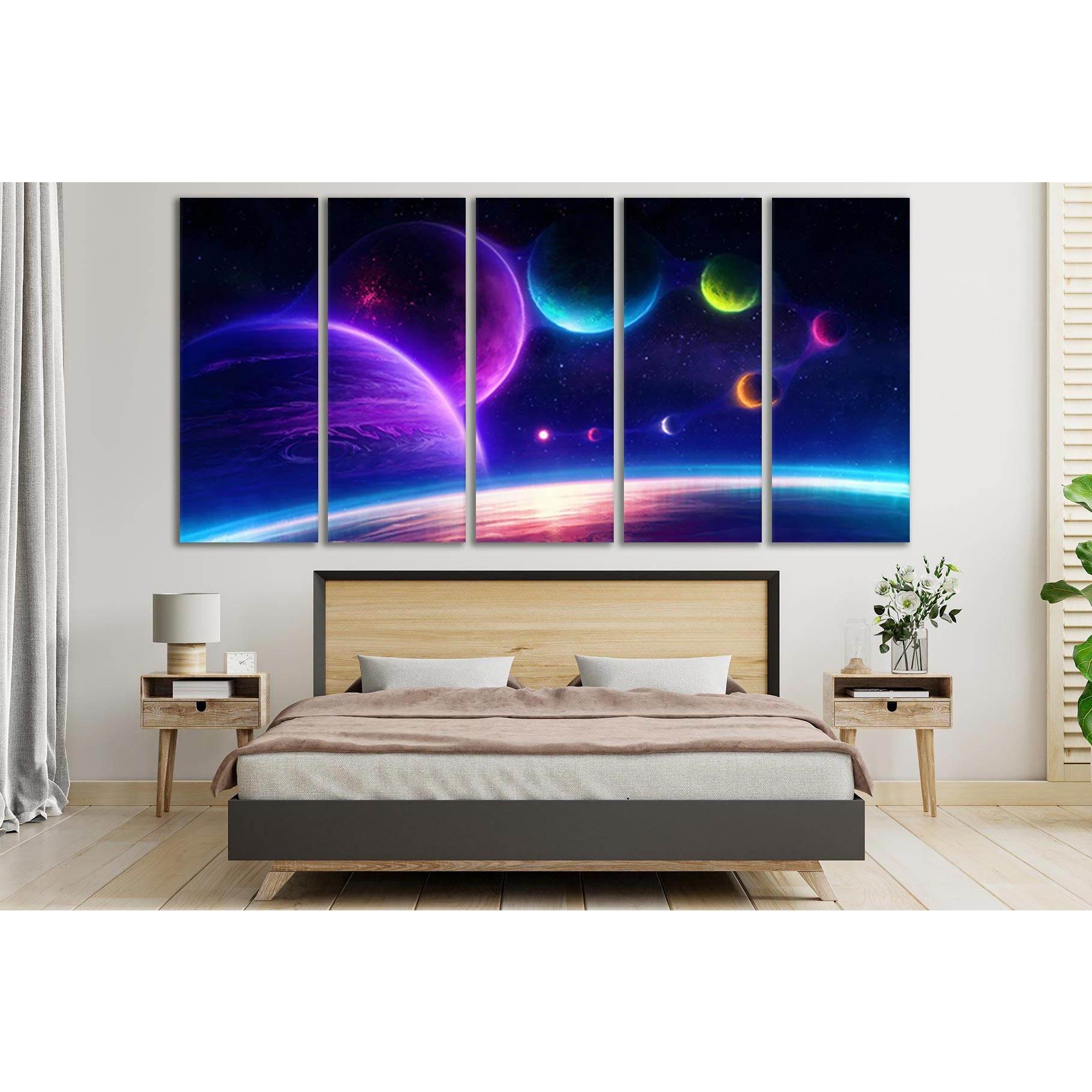 Sci Fi Planets №SL430 Ready to Hang Canvas PrintCanvas art arrives ready to hang, with hanging accessories included and no additional framing required. Every canvas print is hand-crafted, made on-demand at our workshop and expertly stretched around 100% N