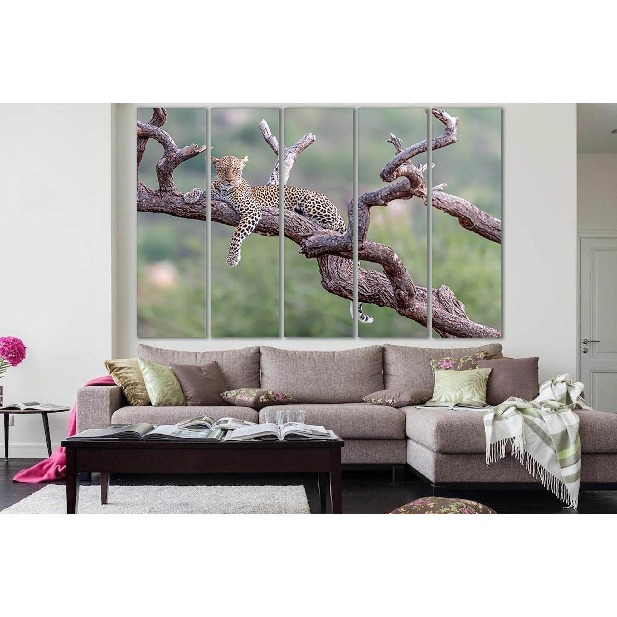 Leopard Resting On Tree №SL1004 Ready to Hang Canvas PrintCanvas art arrives ready to hang, with hanging accessories included and no additional framing required. Every canvas print is hand-crafted, made on-demand at our workshop and expertly stretched aro