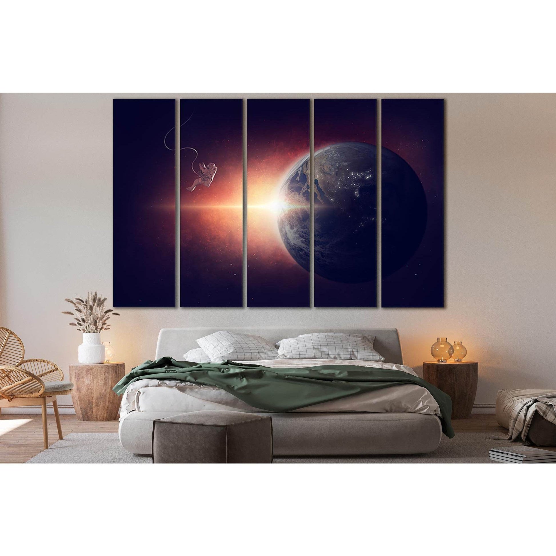 Astronaut Orbiting Planet Earth №SL382 Ready to Hang Canvas PrintCanvas art arrives ready to hang, with hanging accessories included and no additional framing required. Every canvas print is hand-crafted, made on-demand at our workshop and expertly stretc