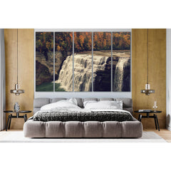 Waterfall In Autumn №SL458 Ready to Hang Canvas PrintCanvas art arrives ready to hang, with hanging accessories included and no additional framing required. Every canvas print is hand-crafted, made on-demand at our workshop and expertly stretched around 1