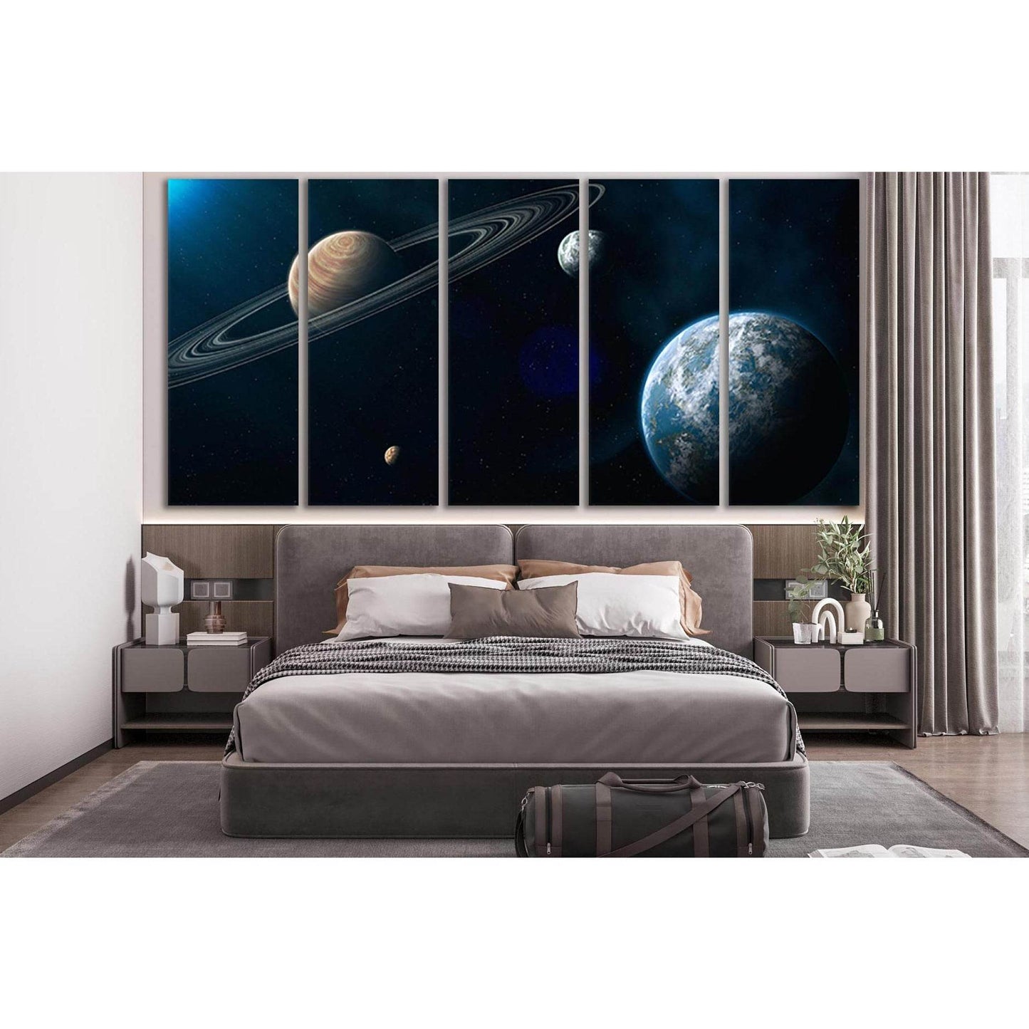 Unknown Planets In Distant Space №SL986 Ready to Hang Canvas PrintCanvas art arrives ready to hang, with hanging accessories included and no additional framing required. Every canvas print is hand-crafted, made on-demand at our workshop and expertly stret