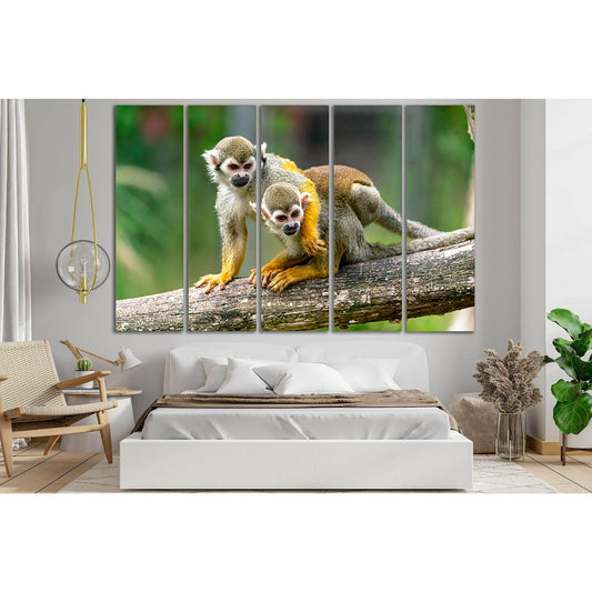 Two Monkeys On A Branch №SL1008 Ready to Hang Canvas PrintCanvas art arrives ready to hang, with hanging accessories included and no additional framing required. Every canvas print is hand-crafted, made on-demand at our workshop and expertly stretched aro