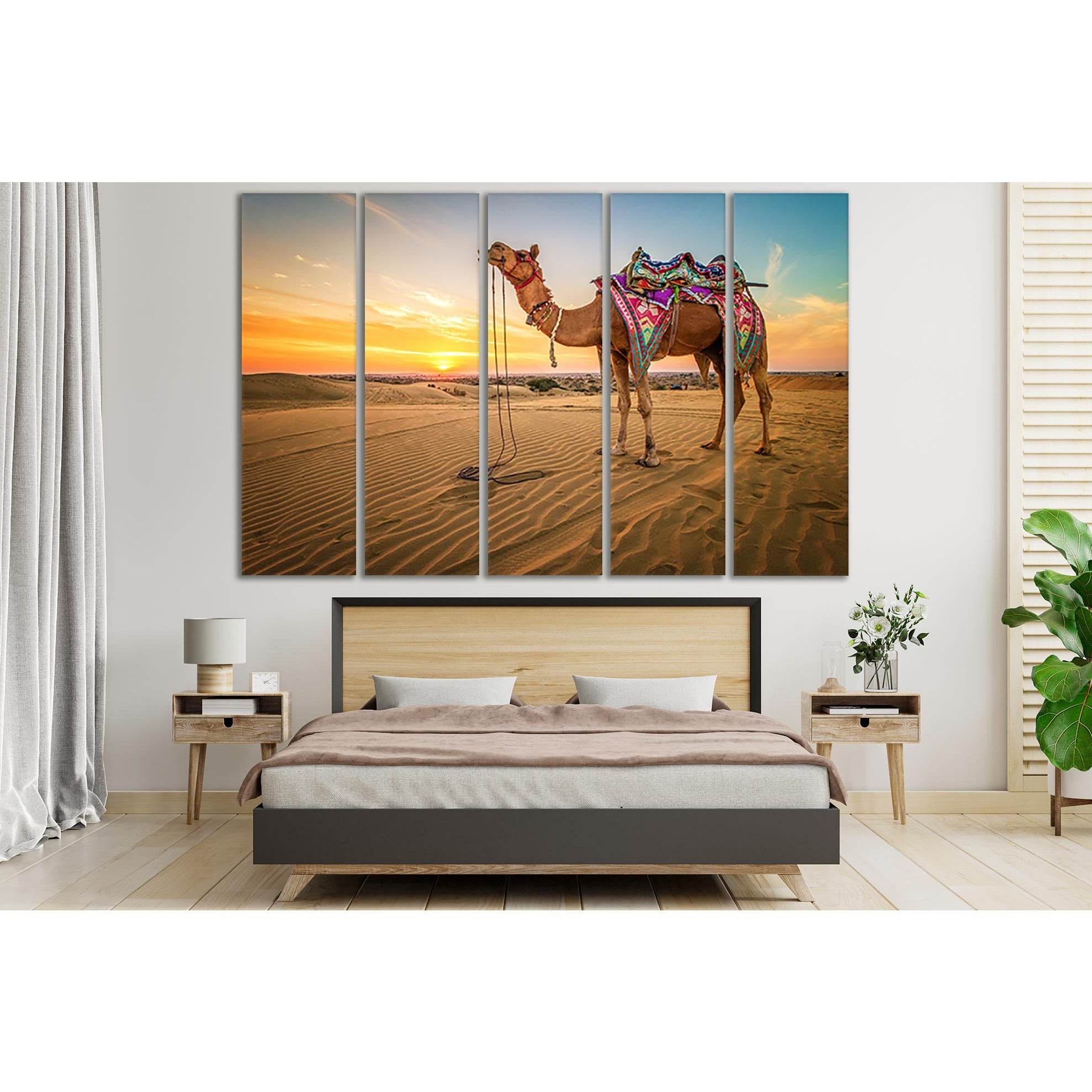 Camel In The Desert During Sunset №SL227 Ready to Hang Canvas PrintCanvas art arrives ready to hang, with hanging accessories included and no additional framing required. Every canvas print is hand-crafted, made on-demand at our workshop and expertly stre
