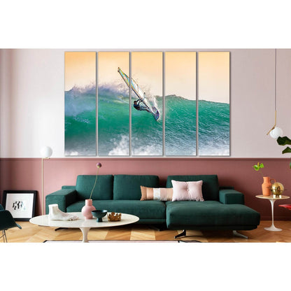 Windsurfing №SL199 Ready to Hang Canvas PrintCanvas art arrives ready to hang, with hanging accessories included and no additional framing required. Every canvas print is hand-crafted, made on-demand at our workshop and expertly stretched around 100% Nort