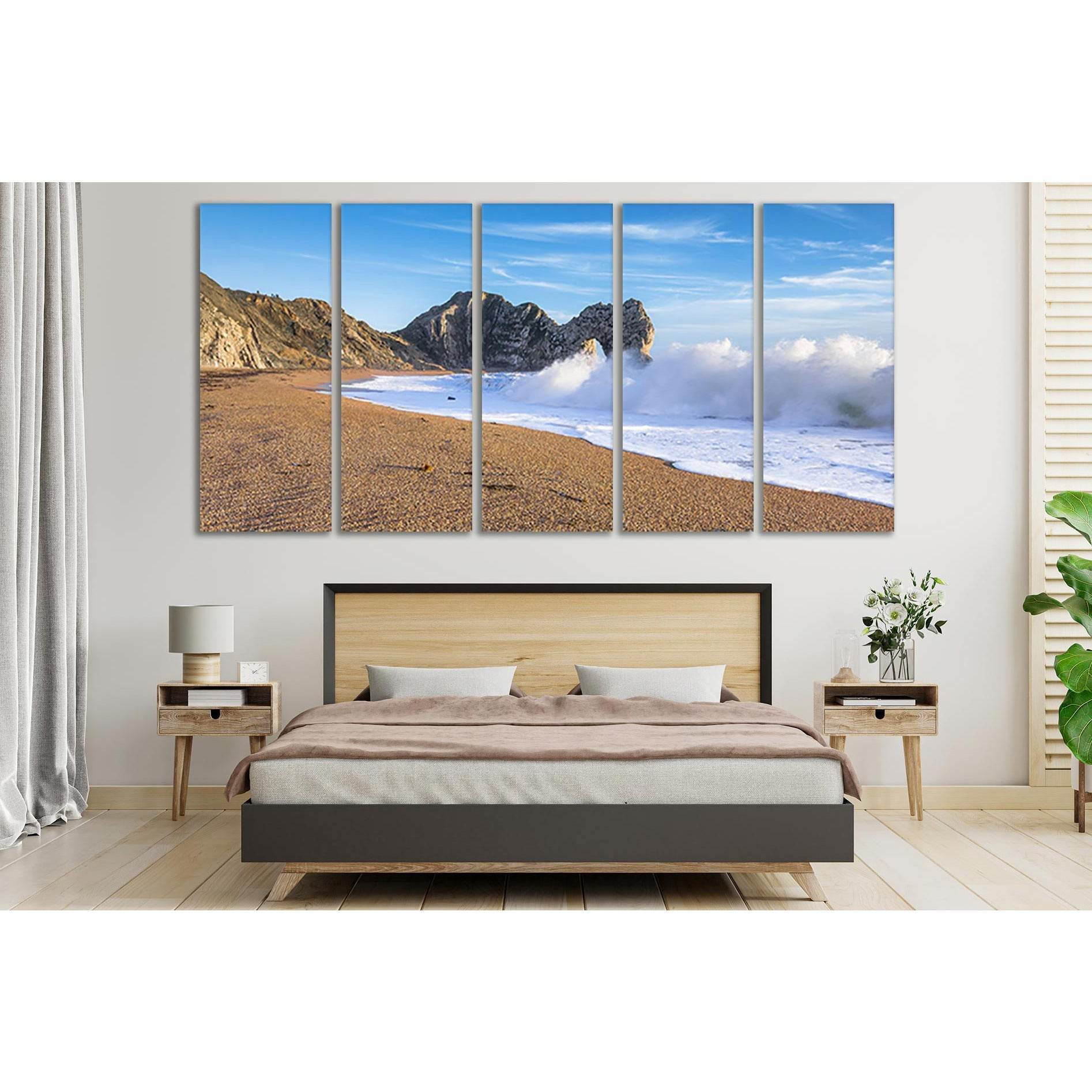 Foam Waves Beach №SL108 Ready to Hang Canvas PrintCanvas art arrives ready to hang, with hanging accessories included and no additional framing required. Every canvas print is hand-crafted, made on-demand at our workshop and expertly stretched around 100%