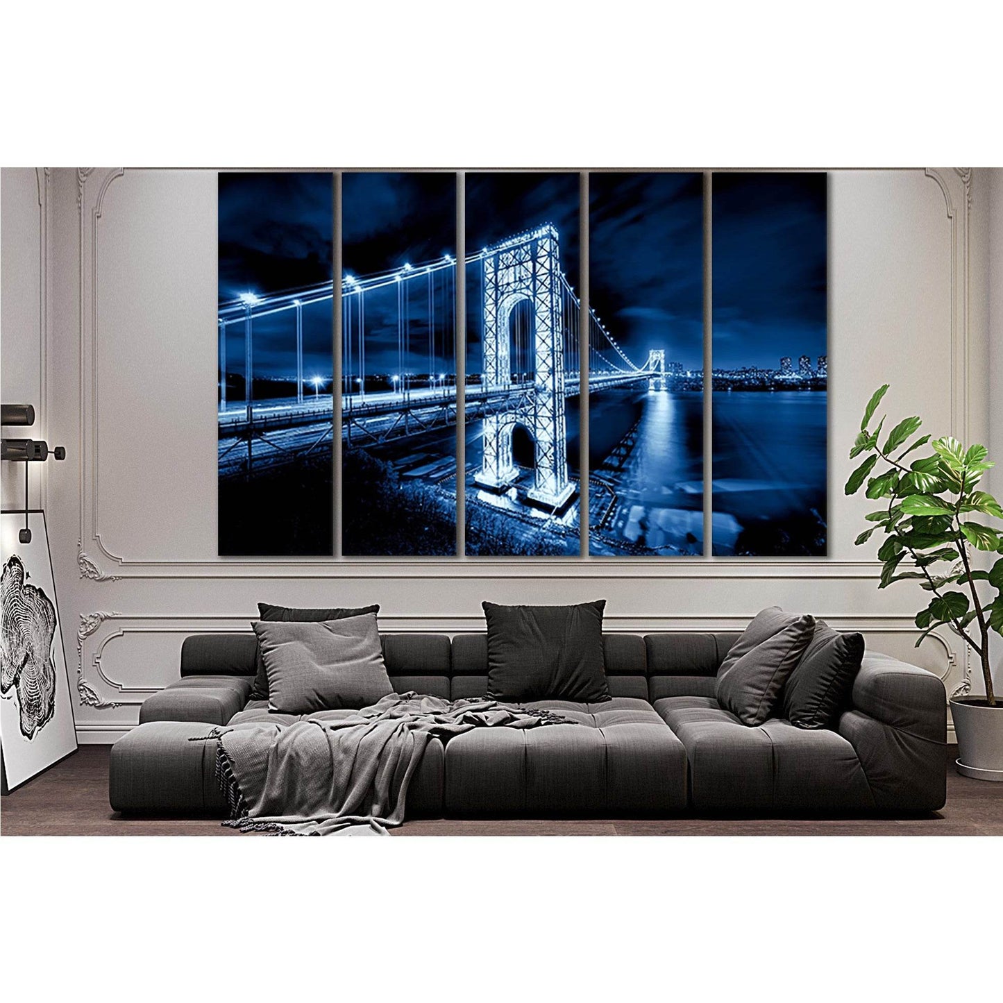 George Washington Bridge Wall Art №SL1094 Ready to Hang Canvas PrintCanvas art arrives ready to hang, with hanging accessories included and no additional framing required. Every canvas print is hand-crafted, made on-demand at our workshop and expertly str