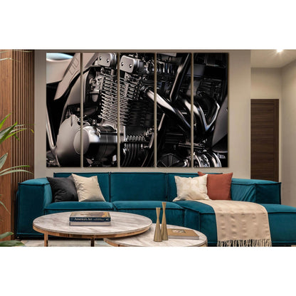 Black Motorcycle Engine №SL1426 Ready to Hang Canvas PrintCanvas art arrives ready to hang, with hanging accessories included and no additional framing required. Every canvas print is hand-crafted, made on-demand at our workshop and expertly stretched aro