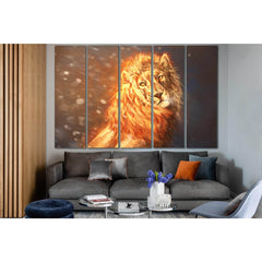Fantasy Fire Lion №SL1054 Ready to Hang Canvas PrintCanvas art arrives ready to hang, with hanging accessories included and no additional framing required. Every canvas print is hand-crafted, made on-demand at our workshop and expertly stretched around 10
