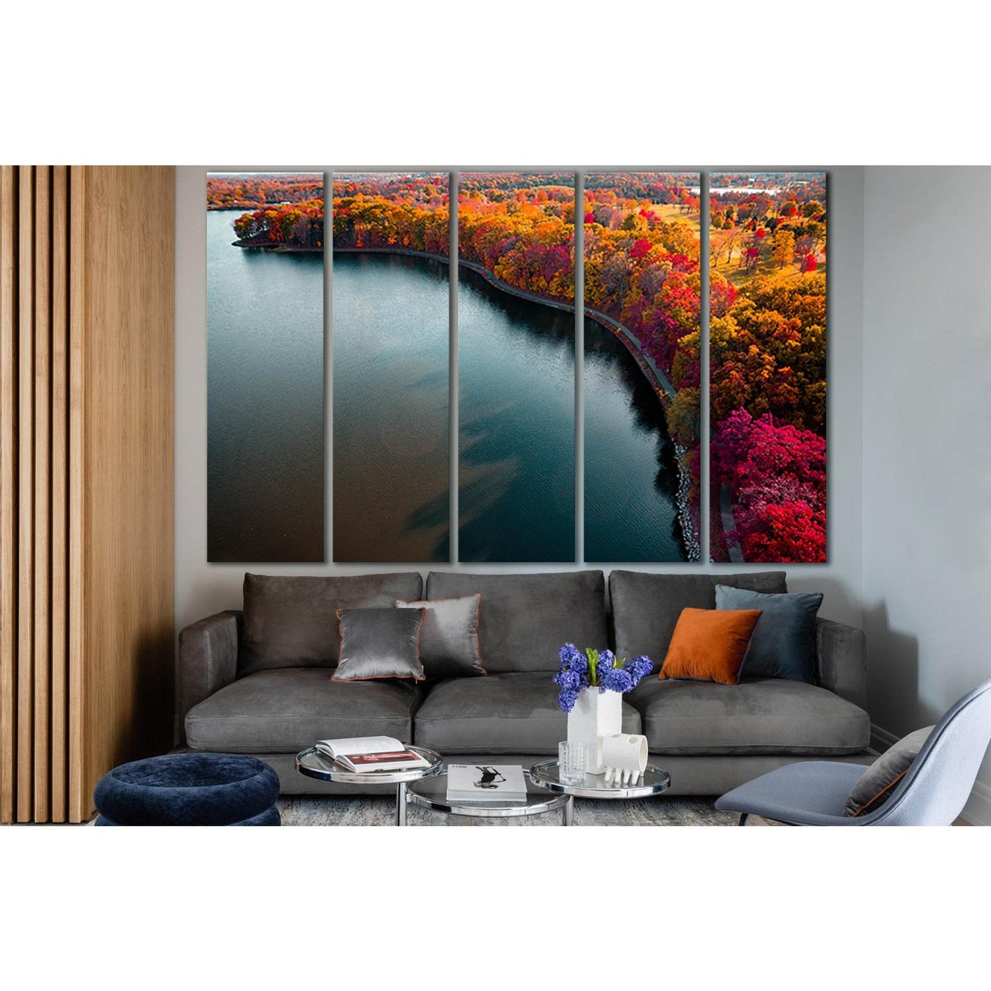 Autumn Lake Boundary Path №SL1492 Ready to Hang Canvas PrintCanvas art arrives ready to hang, with hanging accessories included and no additional framing required. Every canvas print is hand-crafted, made on-demand at our workshop and expertly stretched a