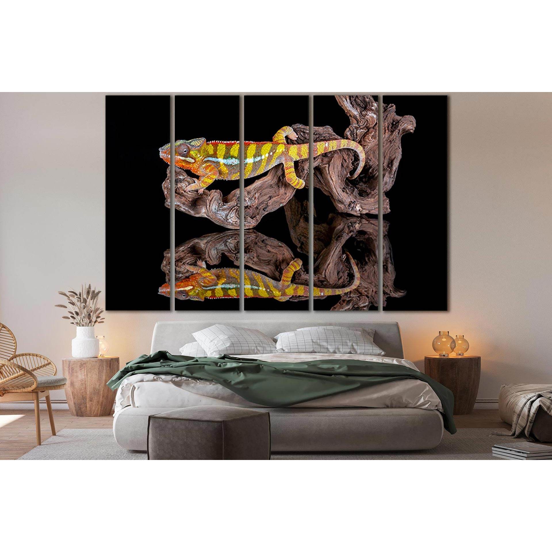 Chameleon Reflection №SL1028 Ready to Hang Canvas PrintCanvas art arrives ready to hang, with hanging accessories included and no additional framing required. Every canvas print is hand-crafted, made on-demand at our workshop and expertly stretched around