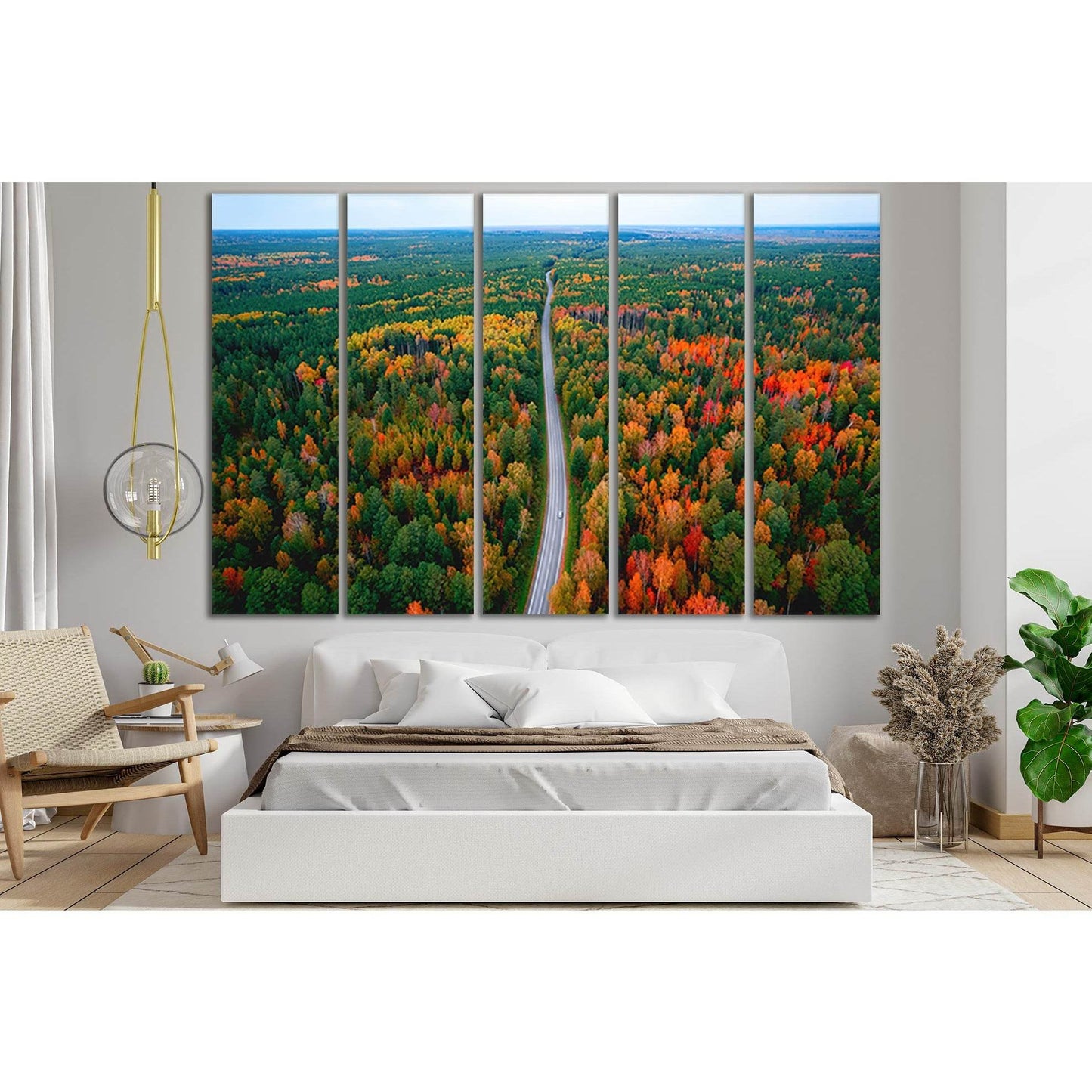 Autumn Road In Yellow Forest №SL657 Ready to Hang Canvas PrintCanvas art arrives ready to hang, with hanging accessories included and no additional framing required. Every canvas print is hand-crafted, made on-demand at our workshop and expertly stretched