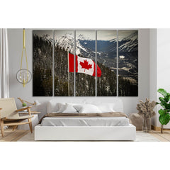 Canadian Flag Blowing The Rocky Mountains №SL1179 Ready to Hang Canvas PrintCanvas art arrives ready to hang, with hanging accessories included and no additional framing required. Every canvas print is hand-crafted, made on-demand at our workshop and expe