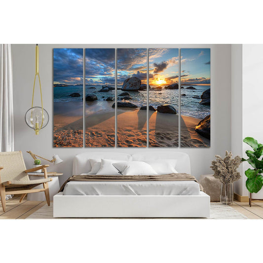 Beautiful Seascape At Sunset №SL250 Ready to Hang Canvas PrintCanvas art arrives ready to hang, with hanging accessories included and no additional framing required. Every canvas print is hand-crafted, made on-demand at our workshop and expertly stretched