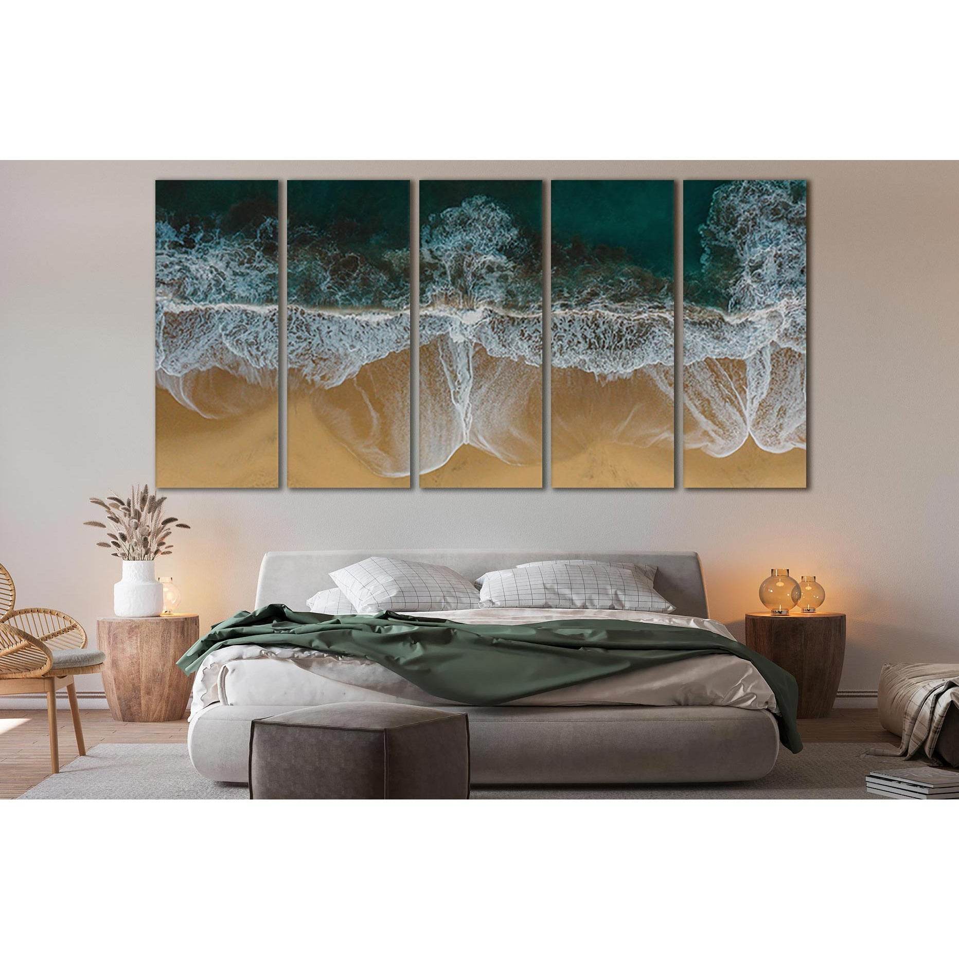 Waves Splashing On Sand Beach №SL121 Ready to Hang Canvas PrintCanvas art arrives ready to hang, with hanging accessories included and no additional framing required. Every canvas print is hand-crafted, made on-demand at our workshop and expertly stretche