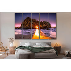 Beautiful Rock And Sun Rays №SL289 Ready to Hang Canvas PrintCanvas art arrives ready to hang, with hanging accessories included and no additional framing required. Every canvas print is hand-crafted, made on-demand at our workshop and expertly stretched
