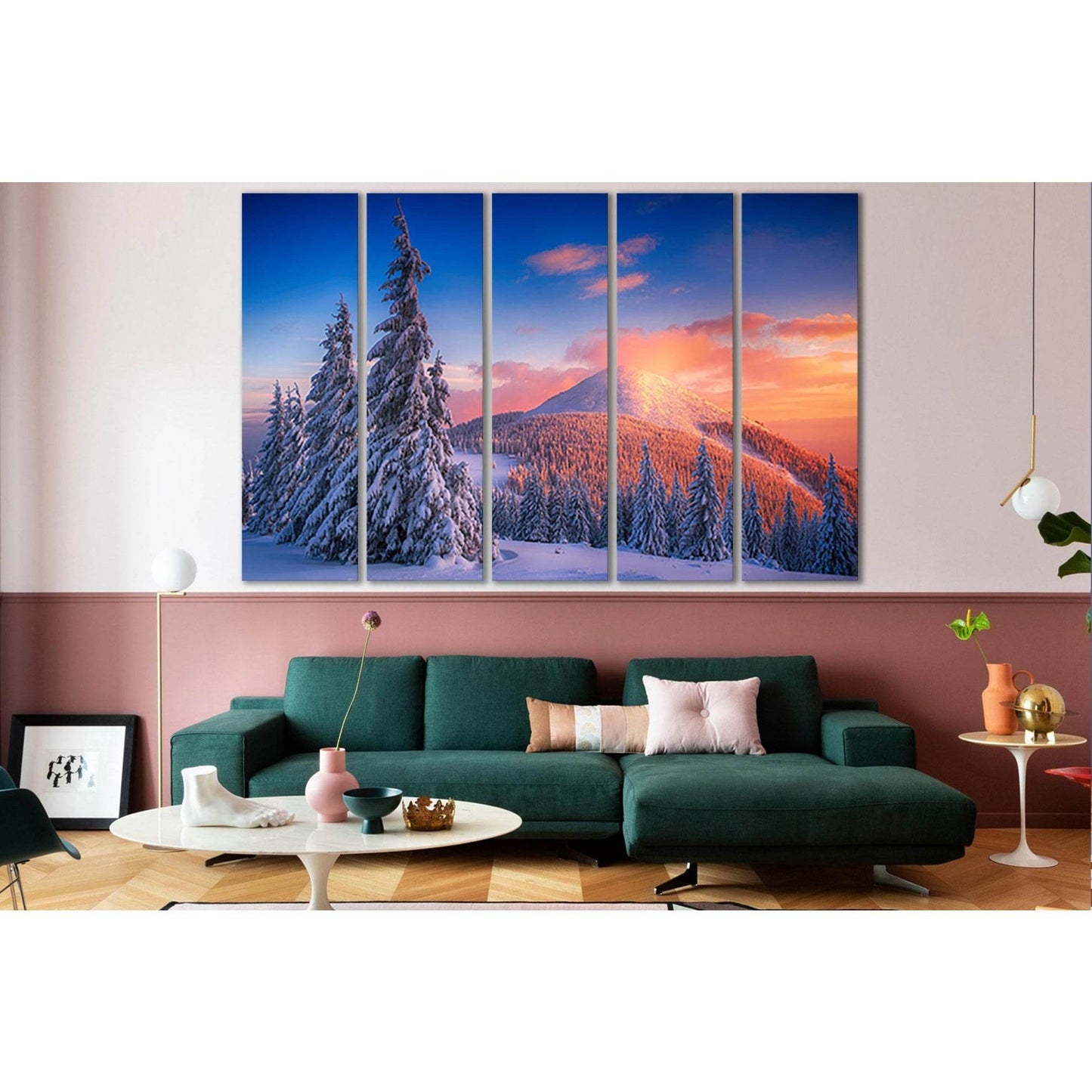 Snowy Pine Trees And Mountains №SL1577 Ready to Hang Canvas PrintCanvas art arrives ready to hang, with hanging accessories included and no additional framing required. Every canvas print is hand-crafted, made on-demand at our workshop and expertly stretc