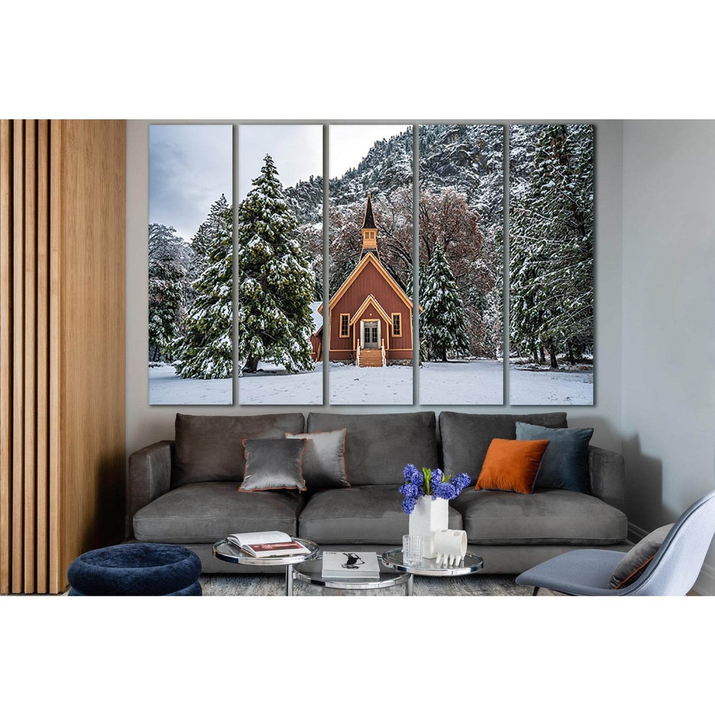 Spruce Trees Small House In Winter №SL1059 Ready to Hang Canvas PrintCanvas art arrives ready to hang, with hanging accessories included and no additional framing required. Every canvas print is hand-crafted, made on-demand at our workshop and expertly st