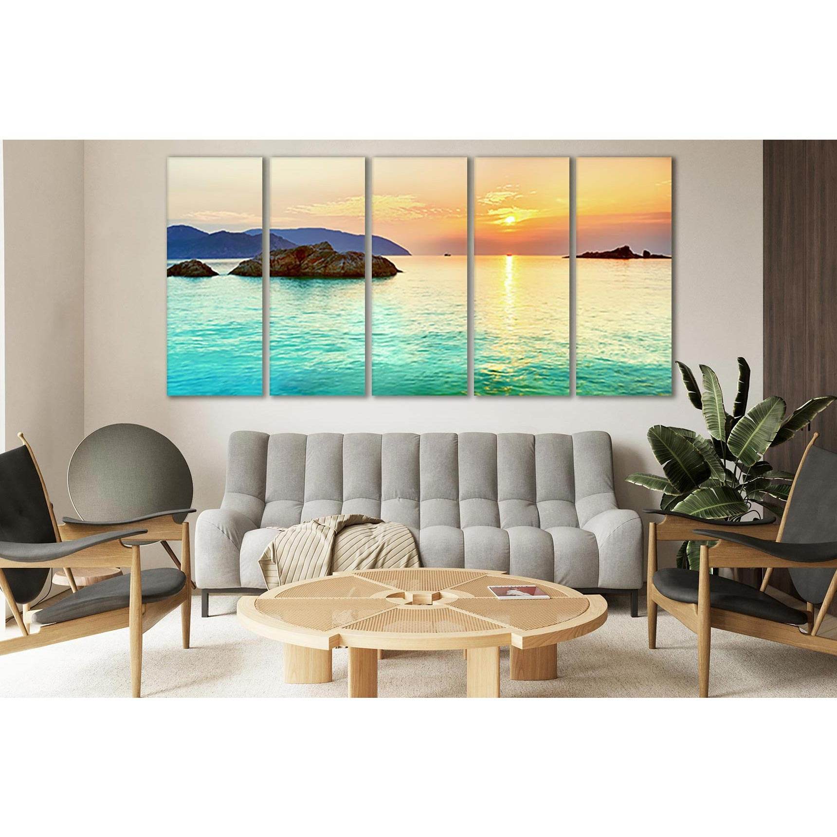 Sunset Sea Panorama №SL254 Ready to Hang Canvas PrintCanvas art arrives ready to hang, with hanging accessories included and no additional framing required. Every canvas print is hand-crafted, made on-demand at our workshop and expertly stretched around 1