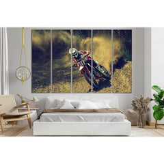 Motorcycle Competition Motocross №SL781 Ready to Hang Canvas PrintCanvas art arrives ready to hang, with hanging accessories included and no additional framing required. Every canvas print is hand-crafted, made on-demand at our workshop and expertly stret